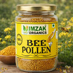 Imzak Organics | Bee Pollen Granules – Natural Superfood Rich in Protein & Vitamins | Raw Bee Pollen