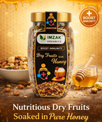Imzak Organics | Dry Fruits in Honey – Premium Mixed Nuts Soaked in Pure Honey | Natural Immunity Booster