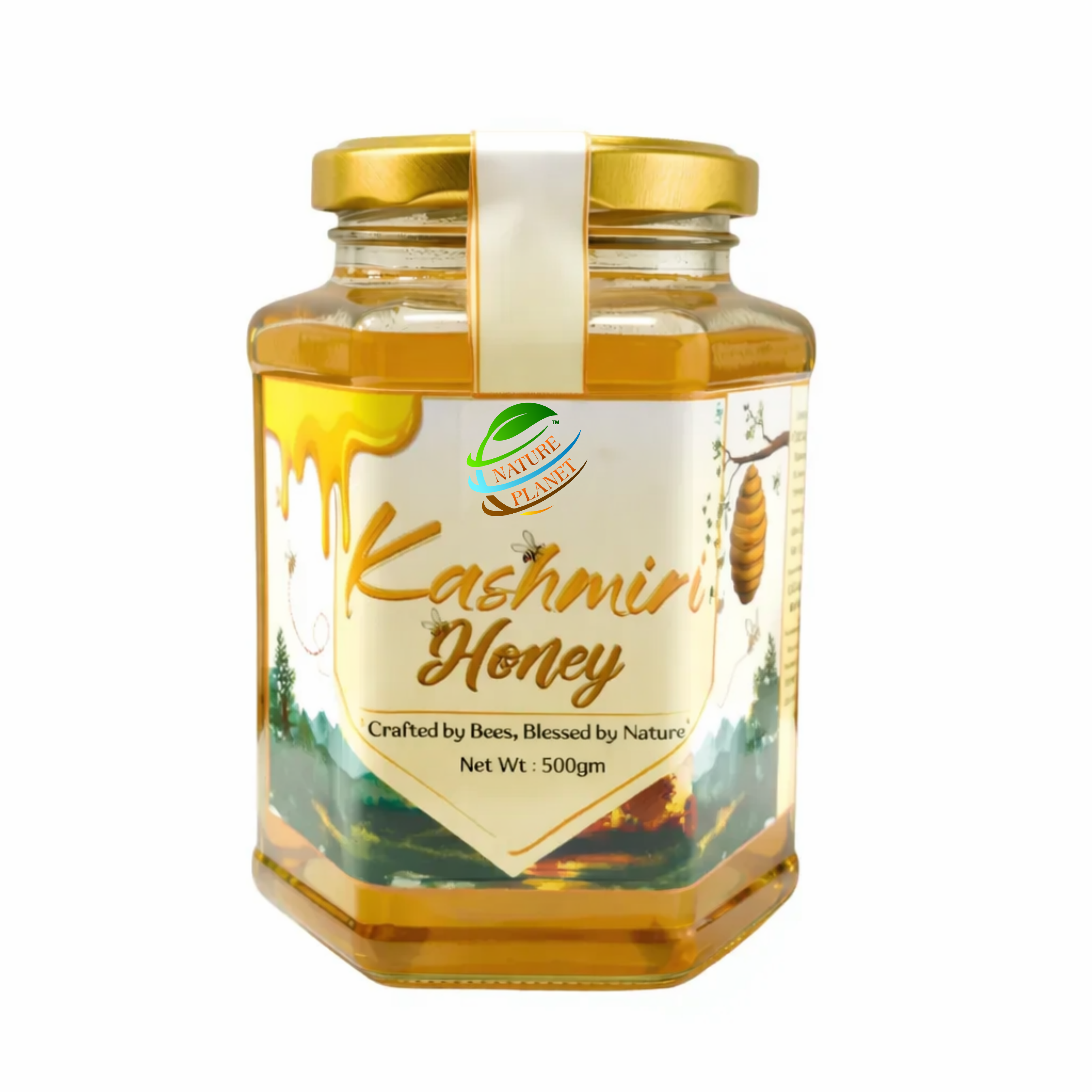 Imzak Organics | Pure Kashmiri Honey – Raw Himalayan Valley Honey | Natural Unprocessed Honey | Glass Jar