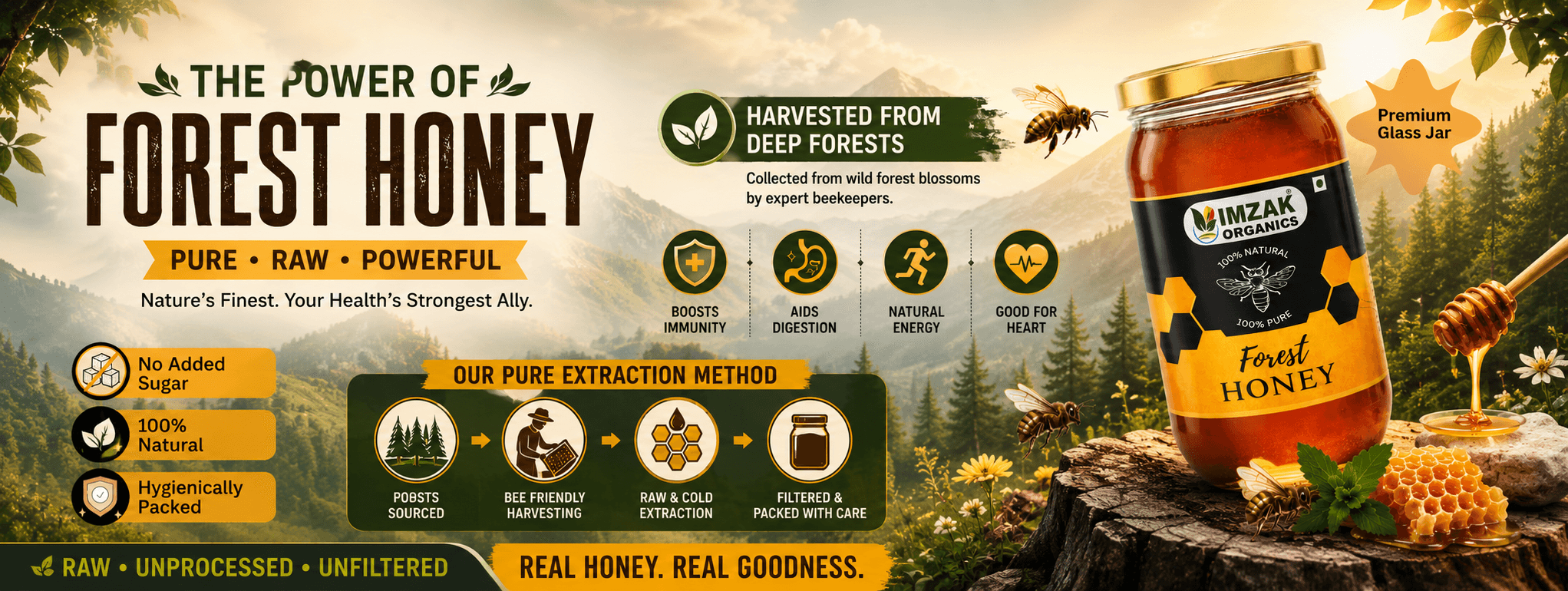 forest honey banner